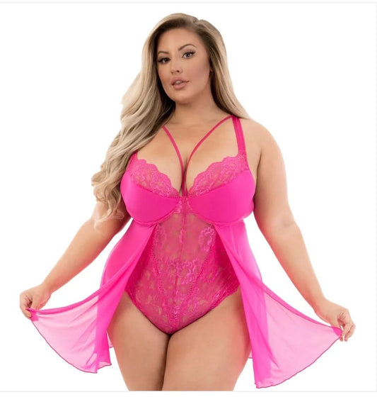 Twice As Nice Baby Doll Teddy 1X 1 Left!