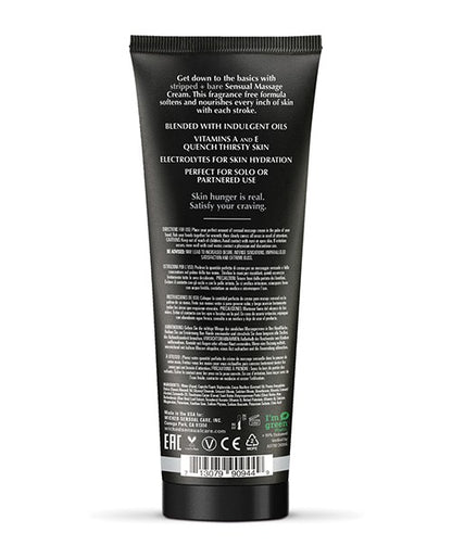 Sensual Care Stripped & Bare Unscented Massage Cream